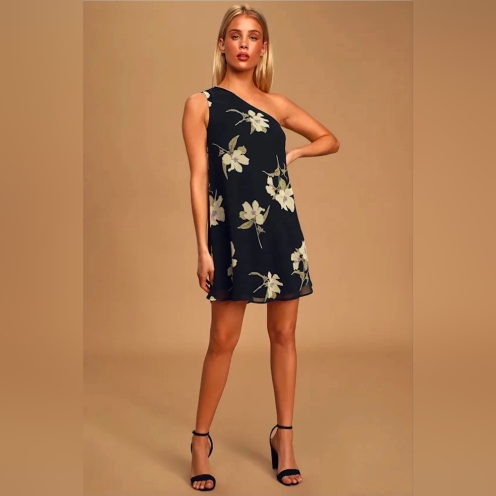 Lulu's • Don't Forget Maui One Shoulder‎ Dress